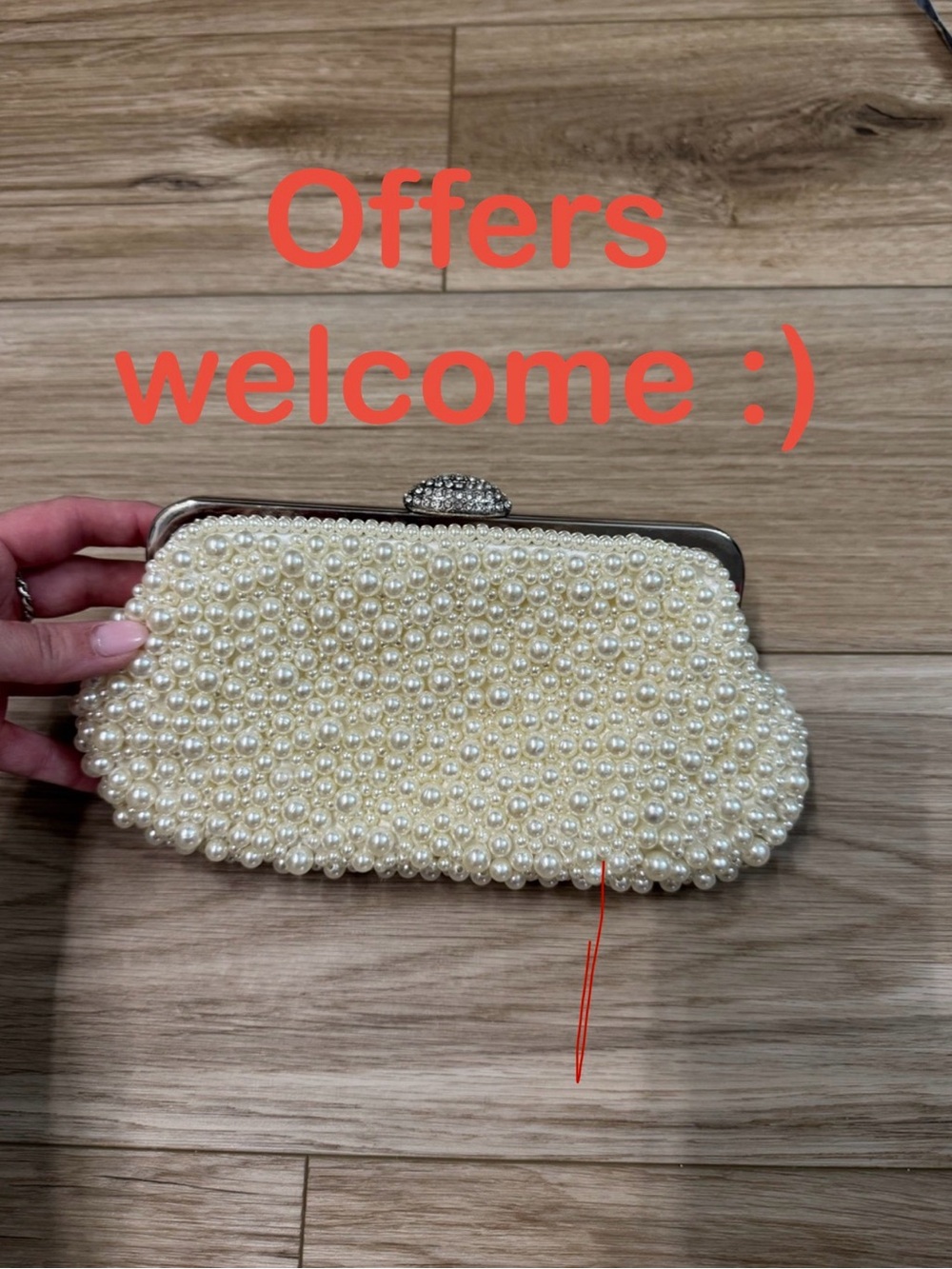 Pearl Clutch Bag